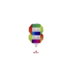 GENERICO - Vela multicolor número 8