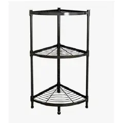 GENERICO - Estante Esquinero Plegable 3 Niveles Rack Mesa Triangular