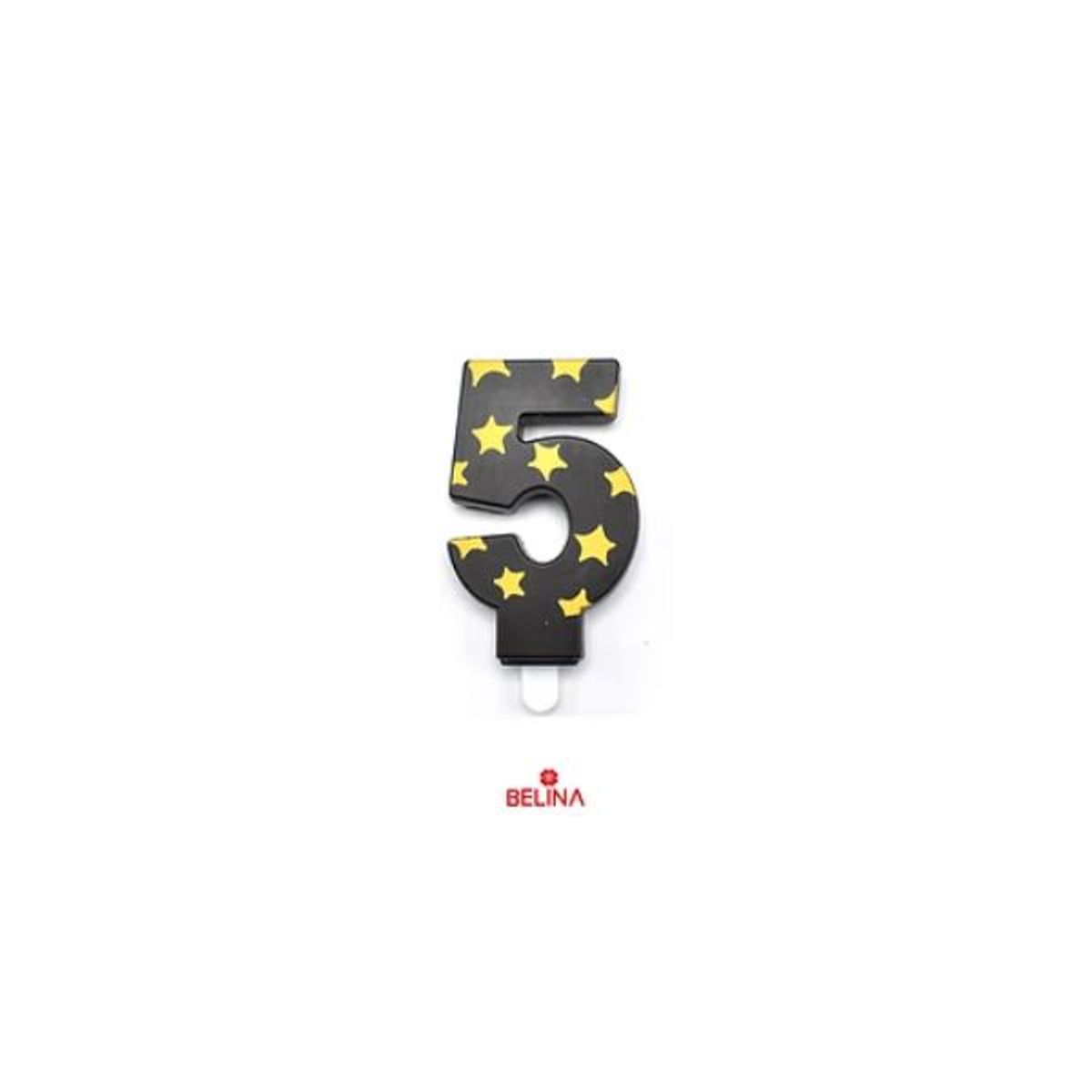 GENERICO - Vela de estrellas negro y dorado 5