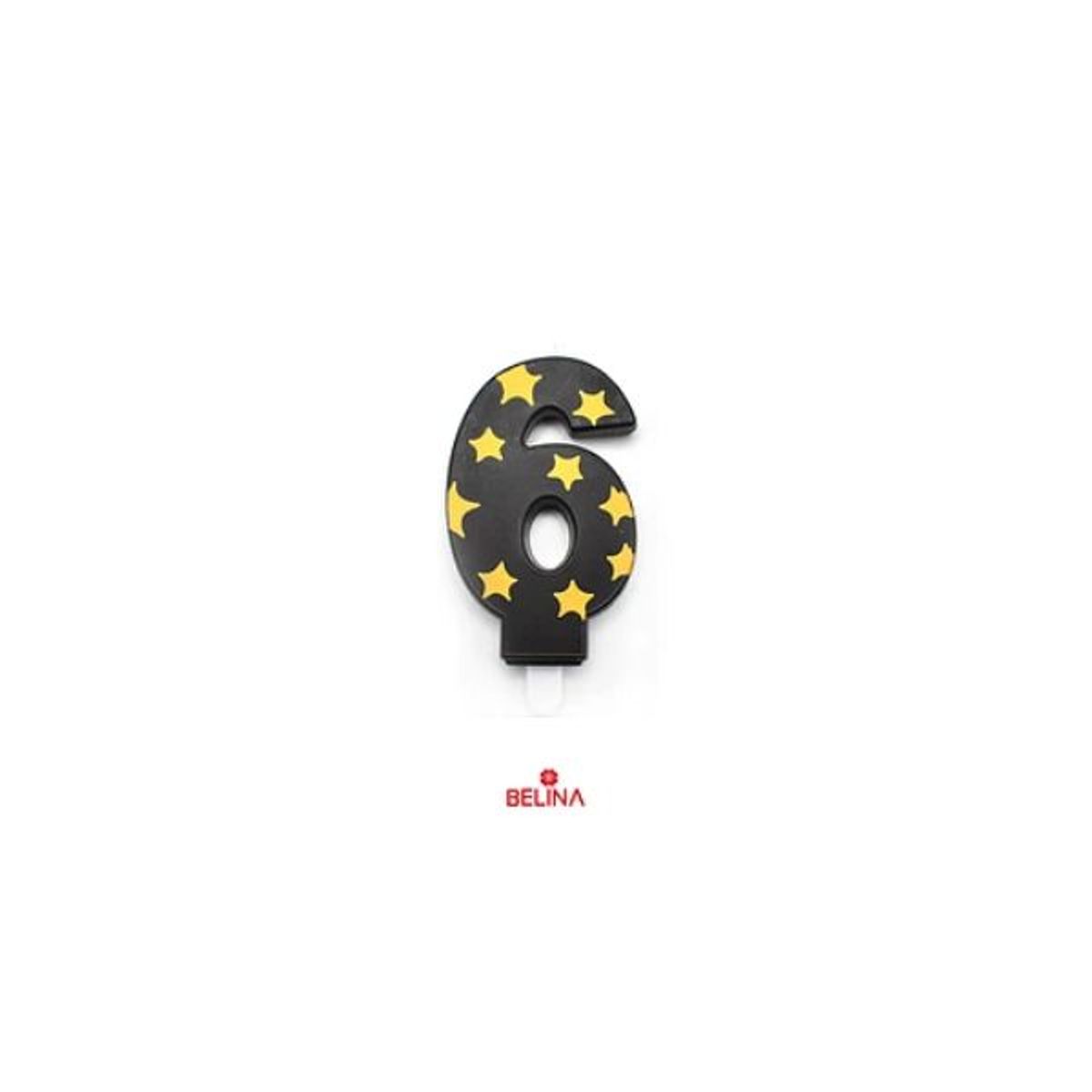 GENERICO - Vela de estrellas negro y dorado 6