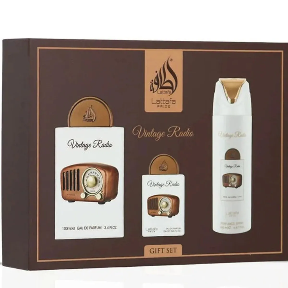 LATTAFA - Pride Vintage Radio Gift Set - Lattafa