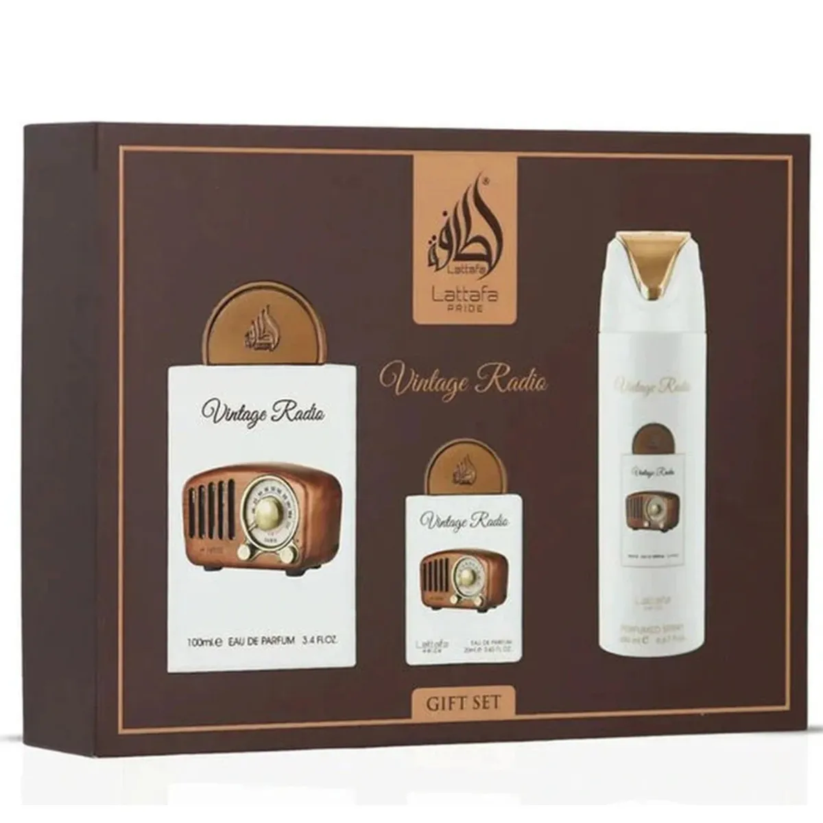 LATTAFA - Pride Vintage Radio Gift Set - Lattafa