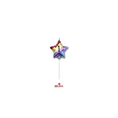 GENERICO - Vela estrella multicolor 1 11,5cm