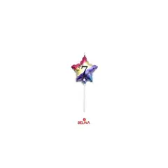 GENERICO - Vela estrella multicolor 7 11,5cm