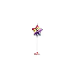 GENERICO - Vela estrella multicolor 8 11,5cm
