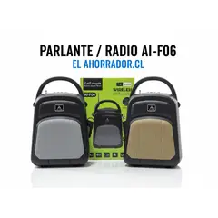 GENERICO - Radio Parlante Solar Bluetooth Ai-F06 Carga Ecológica, Radio FM y Manilla de Transporte