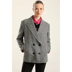 LIOLA - Chaqueta Pied De Poule, Negro