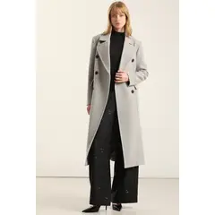 LIOLA - Abrigo Largo, Muflon Melange Gris