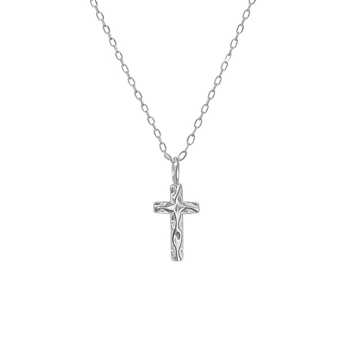 LUX JOYAS - Collar Plata 925 Cruz Diseño