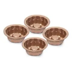 ILKO - Set 4 Mini Jazmines 11 Cm Antiadherente Cobre