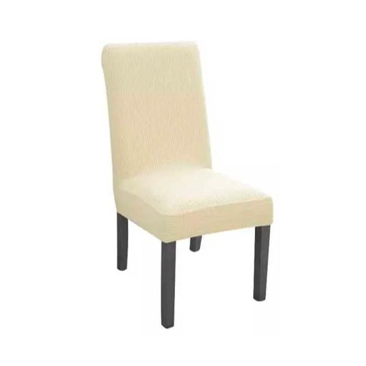 GENERICO - Funda Para Sillas Tela Gruesa Asiento Comedor Beige x6