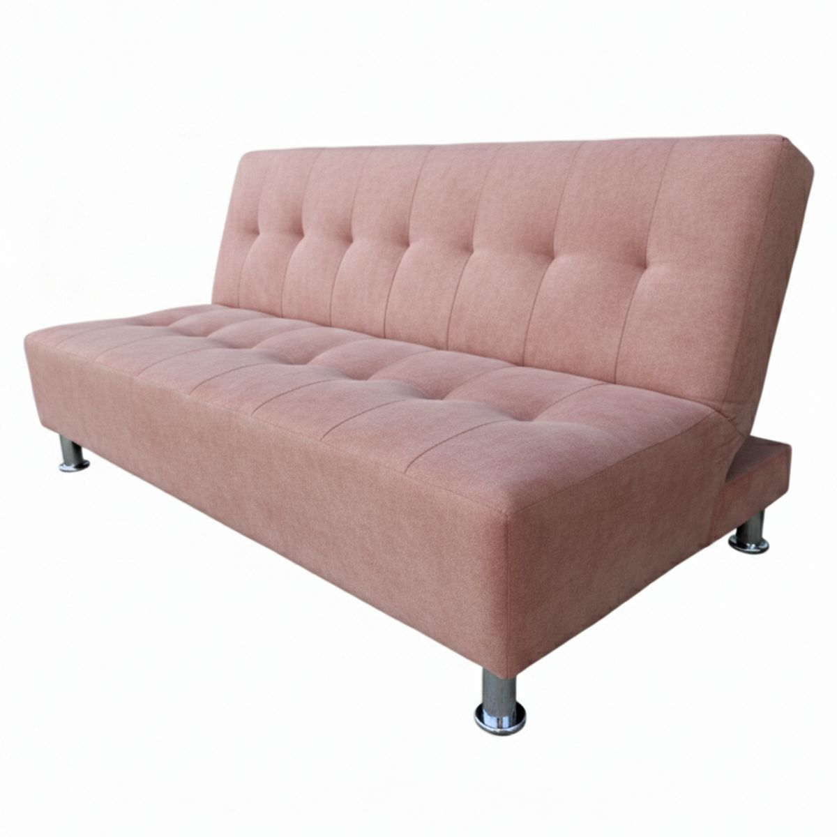 MUEBLES NEW - SOFA CAMA NEW PALO ROSA FELPA