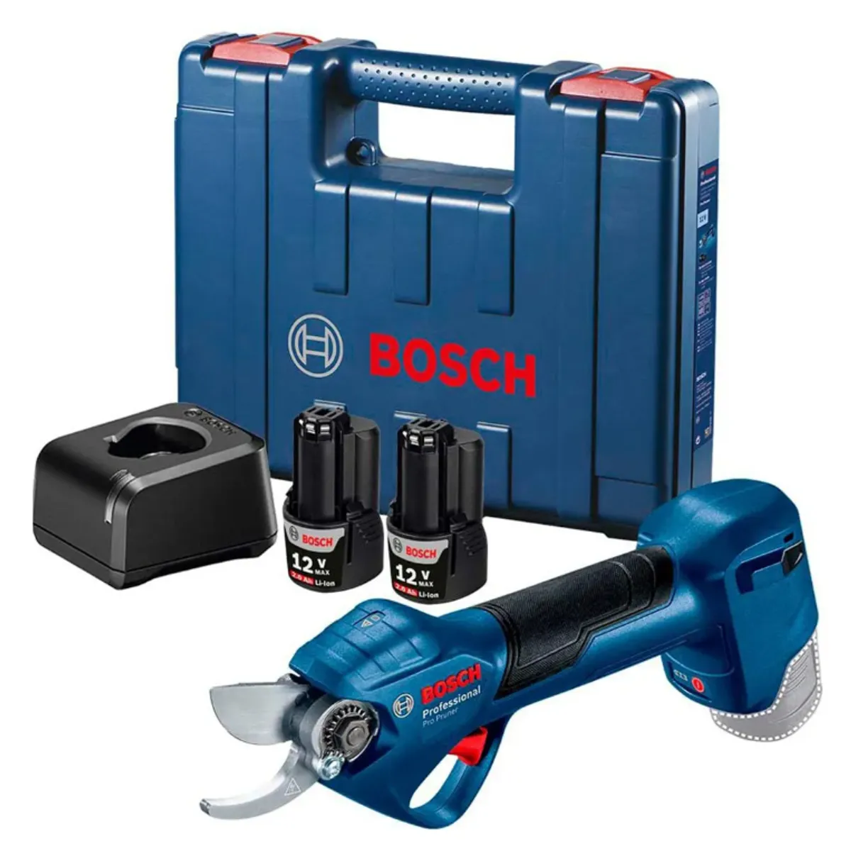 BOSCH - Tijera Eléctrica Bosch Pro Pruner Kit 12v Con Batería Color Azul