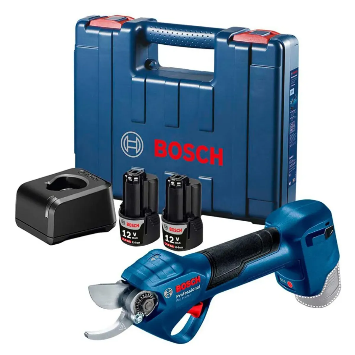 BOSCH - Tijera Eléctrica Bosch Pro Pruner Kit 12v Con Batería Color Azul