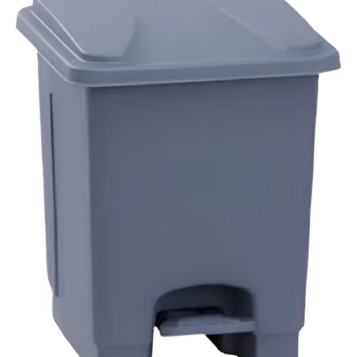 Luster - Basurero 15 lts Luster Gris con Tapa y Pedal