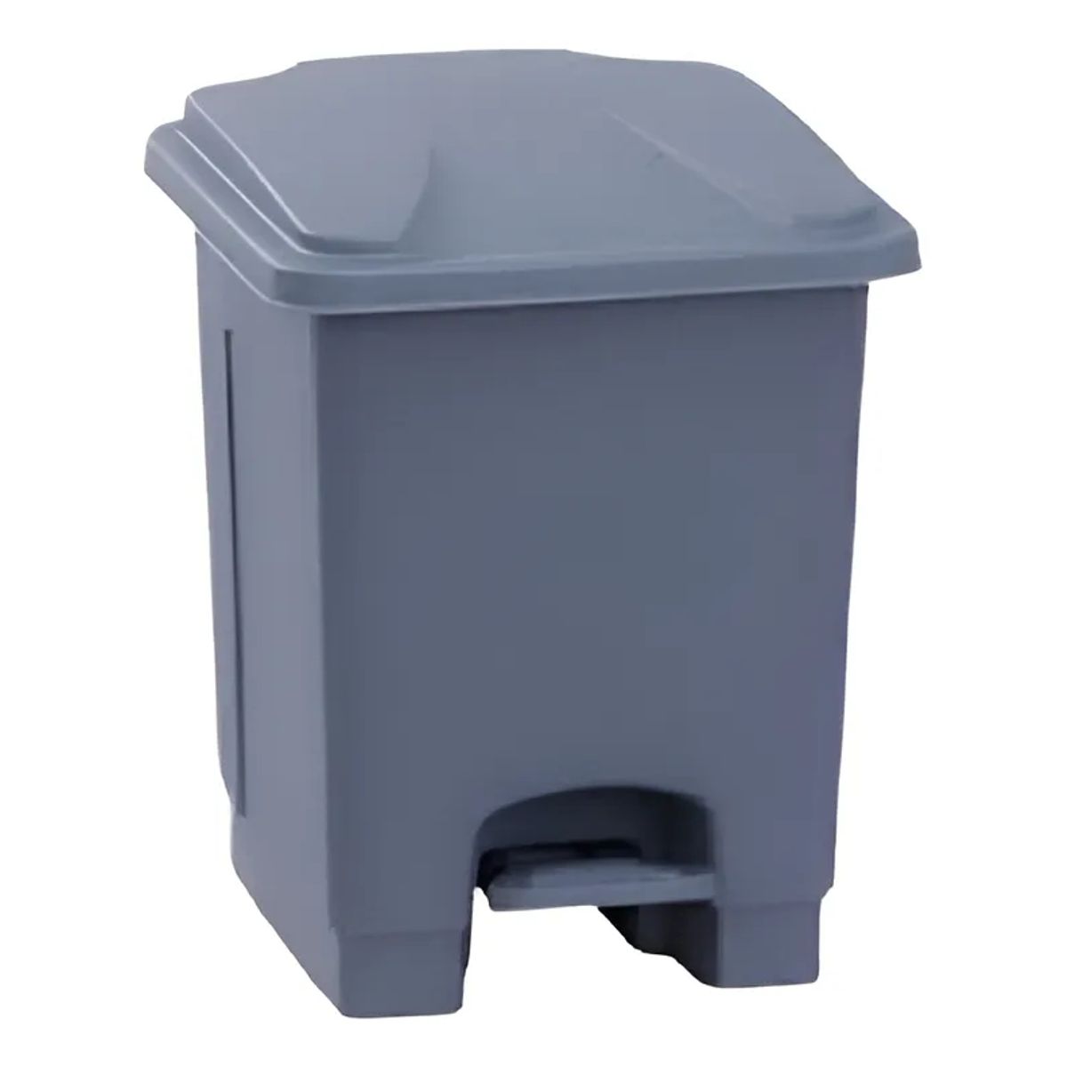 Luster - Basurero 15 lts Luster Gris con Tapa y Pedal