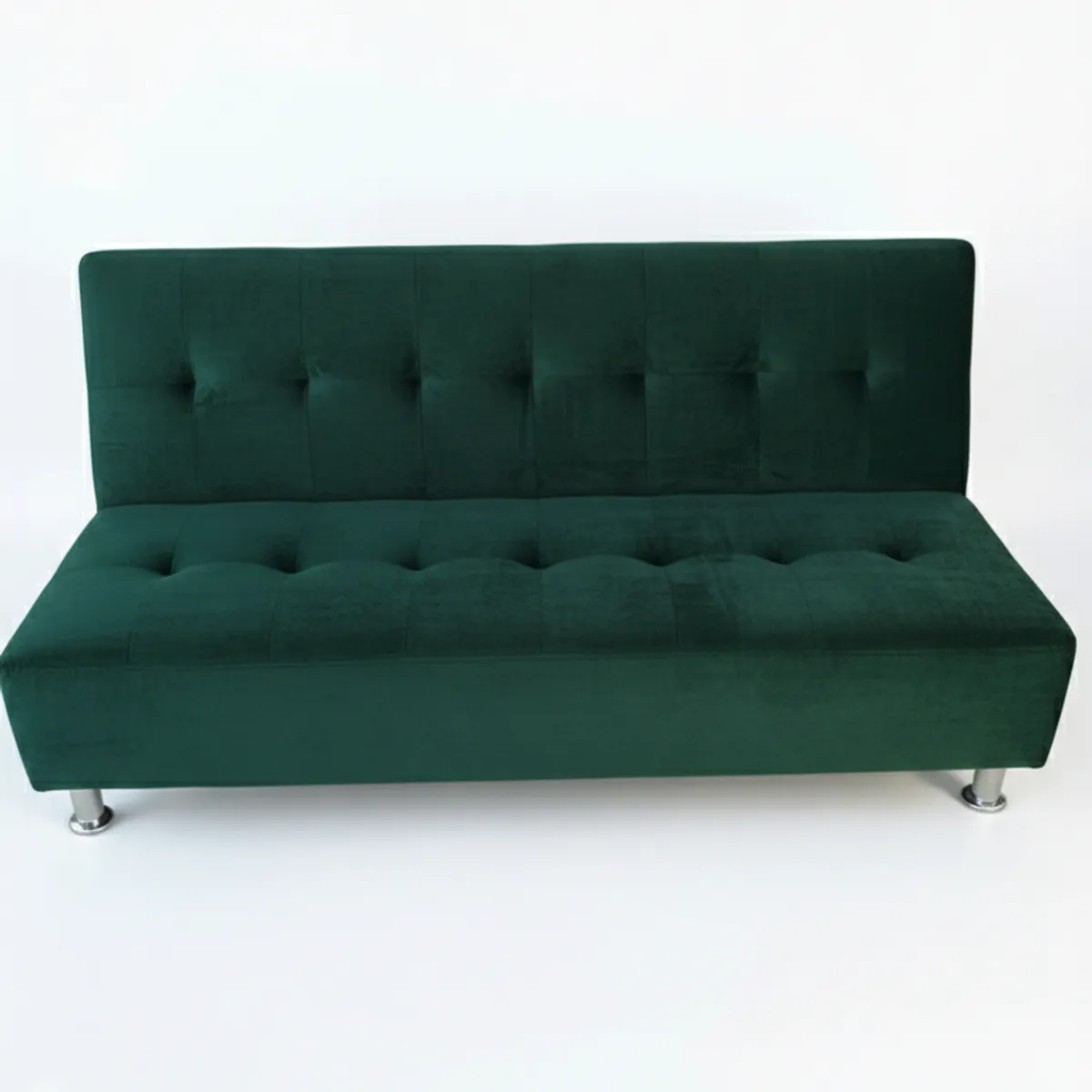 MUEBLES NEW - SOFA CAMA NEW VERDE FELPA