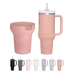 GENERICO - Funda Vaso Stainlesss Silicona Protectora Taza 40 Oz