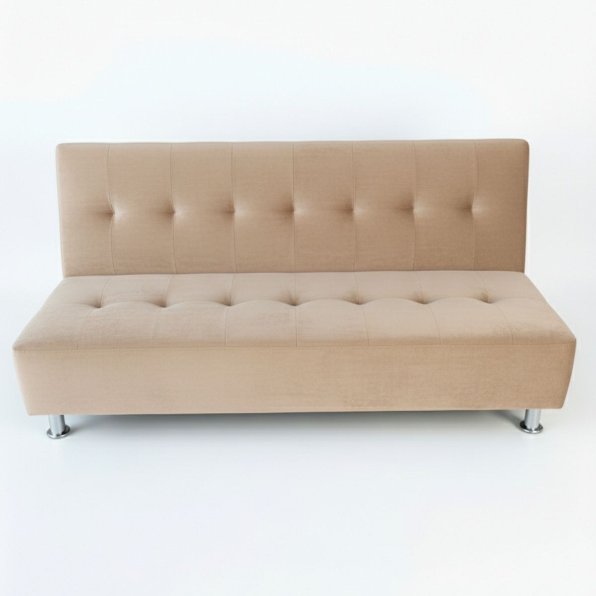 MUEBLES NEW - SOFA CAMA NEW BEIGE FELPA