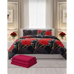 GENERICO - Set de Cubrecama Chiporro mas sabana de Polar 2 plaza Extra Suave Térmico