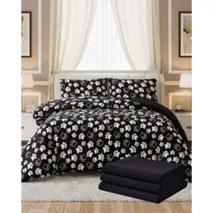 GENERICO - Set de Cubrecama Chiporro mas sabana de Polar 2 plaza Extra Suave Térmico