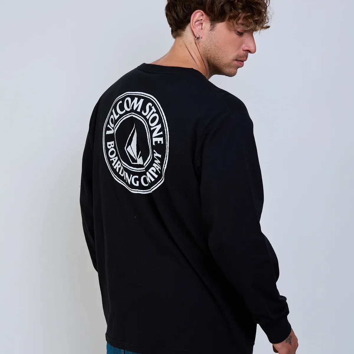 VOLCOM - Polera ML Drain You Negro Hombre Volcom