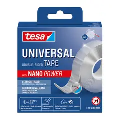TESA - Cinta Adhesiva Doble Contacto Nano 3m x 30mm Color Transparente