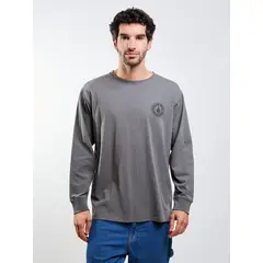 VOLCOM - Polera ML Drain You Verde Hombre