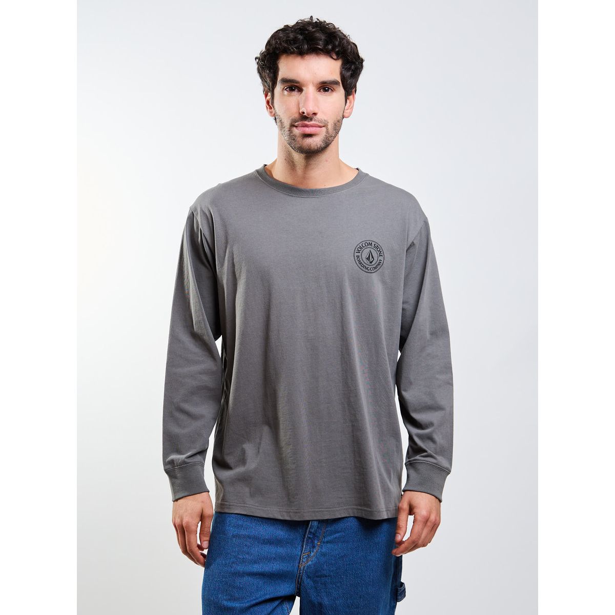 VOLCOM - Polera ML Drain You Verde Hombre Volcom