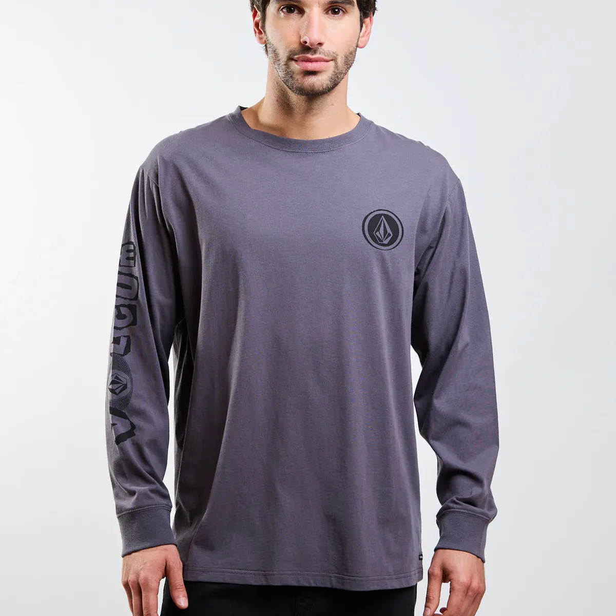 VOLCOM - Polera ML Povj Gris Hombre Volcom