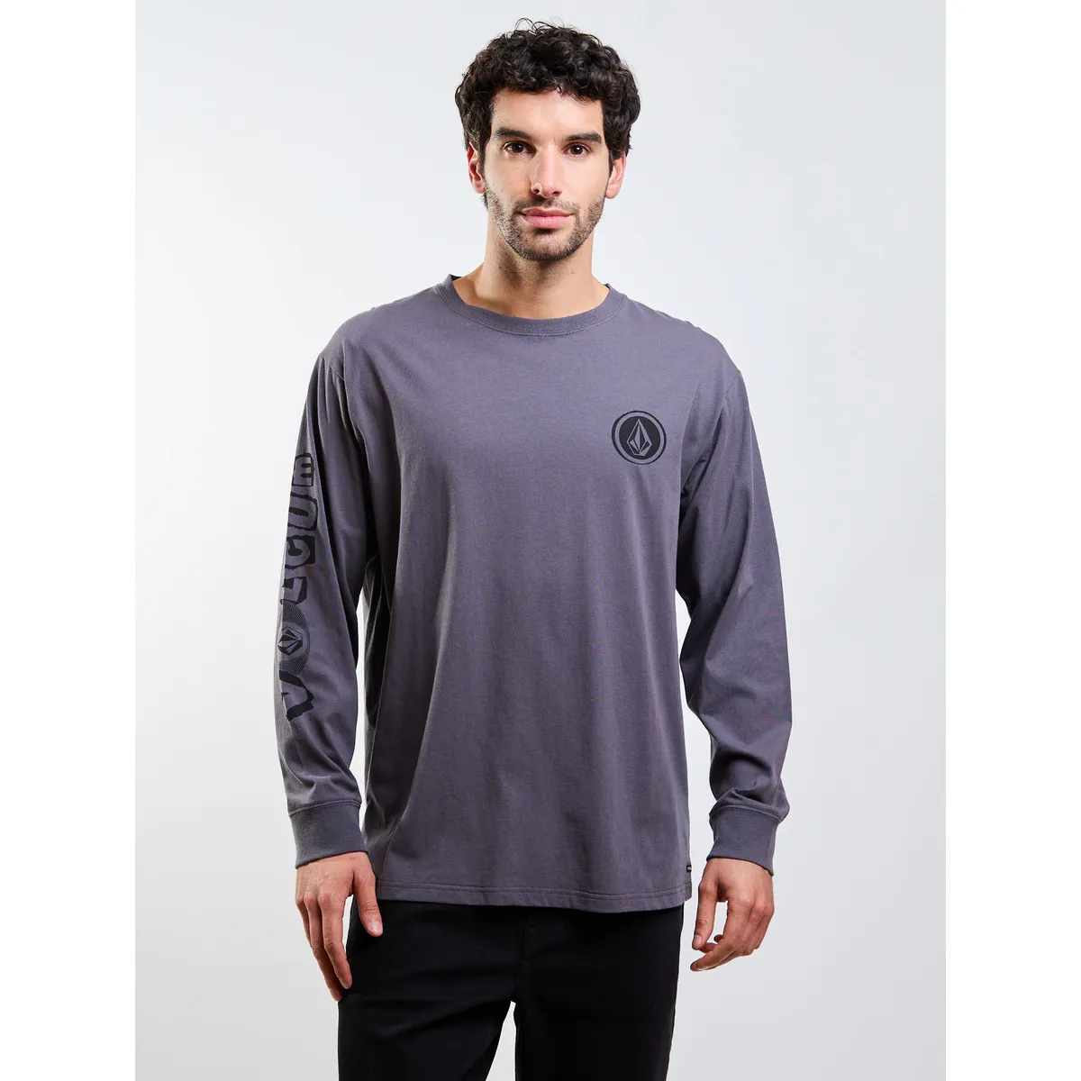 VOLCOM - Polera ML Povj Gris Hombre Volcom