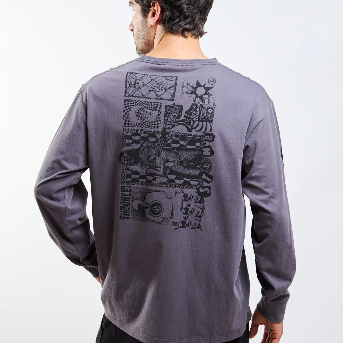 VOLCOM - Polera ML Povj Gris Hombre Volcom