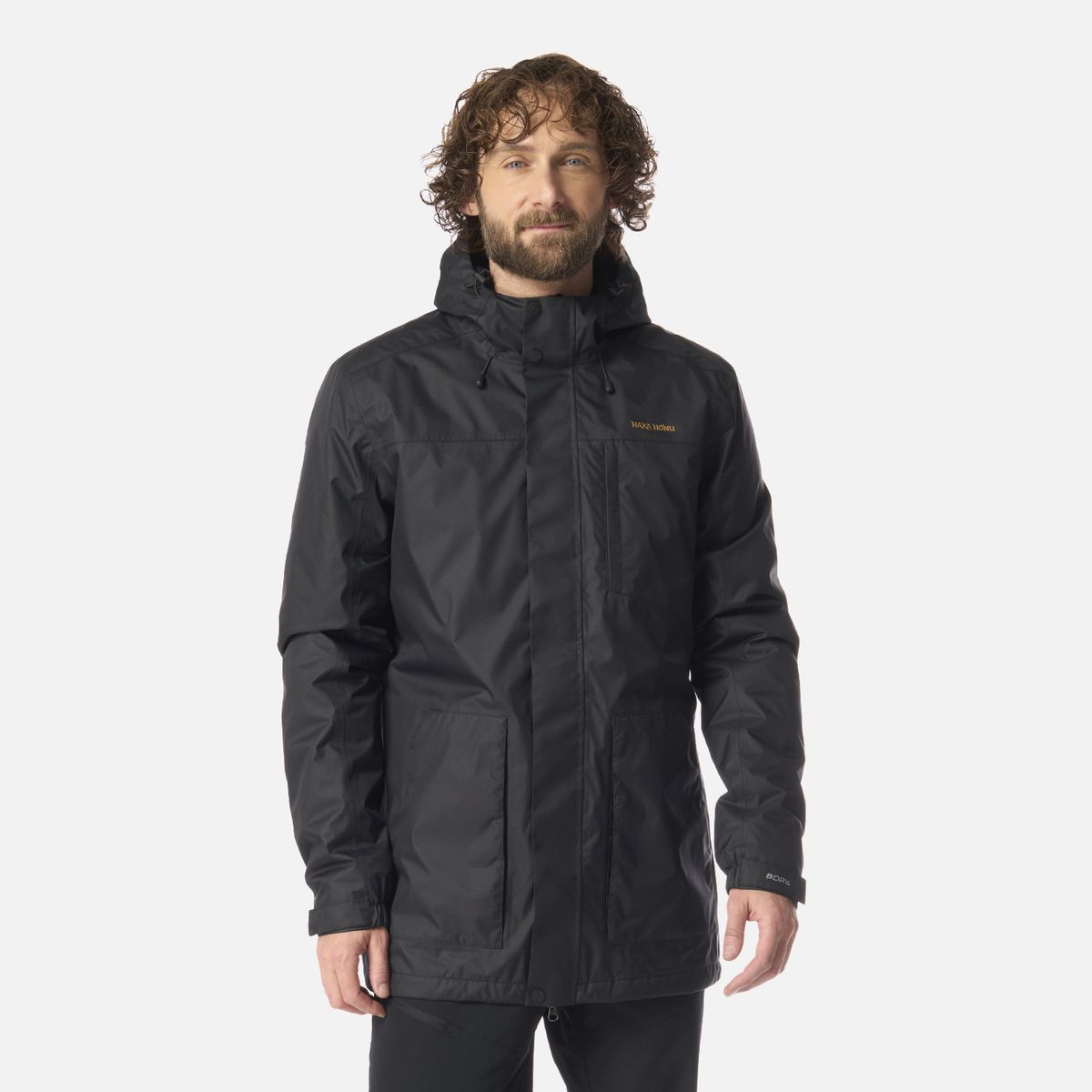 HAKA HONU - Chaqueta Hombre Terranova Negro Haka Honu