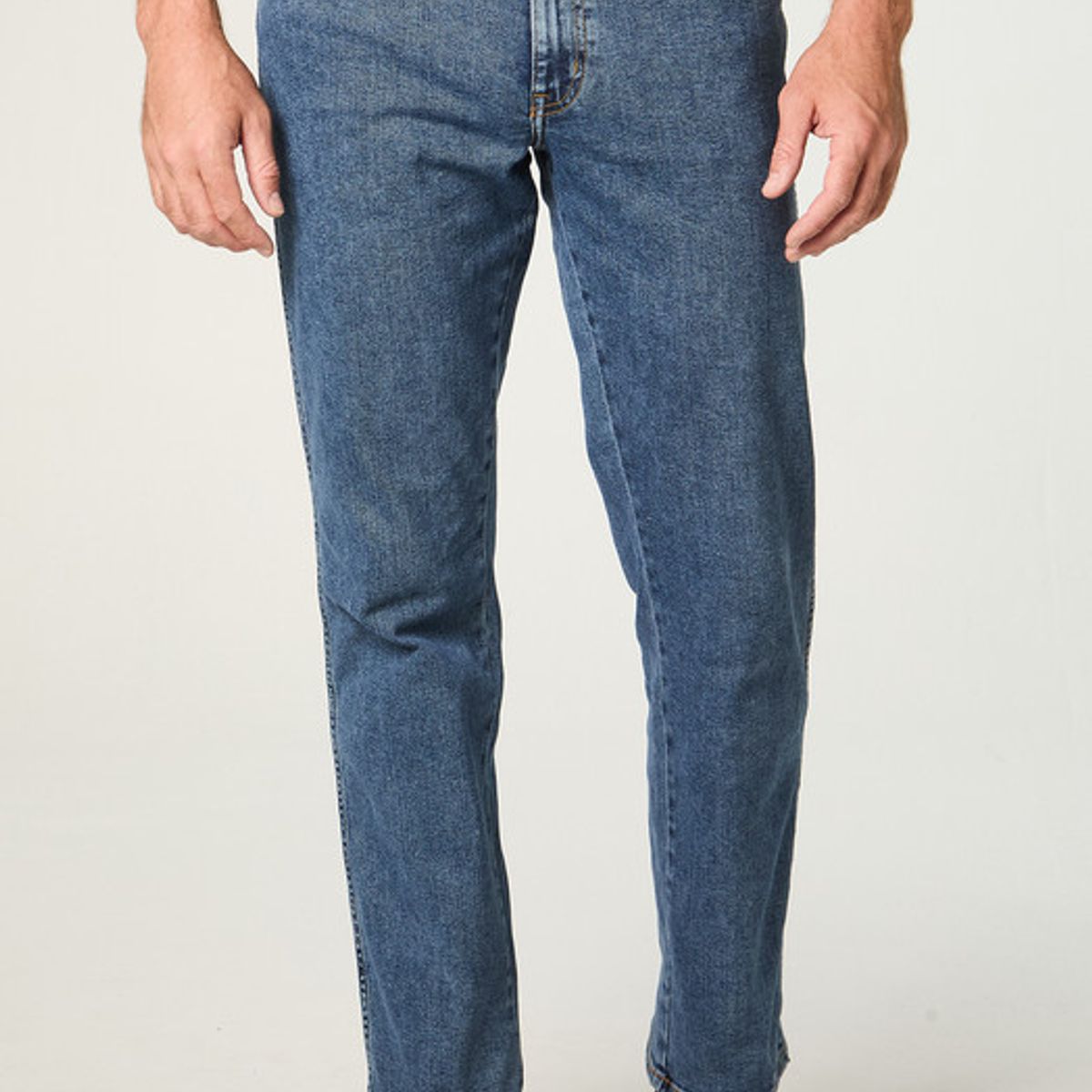 WRANGLER - Jeans Hombre Texas Straight Tiro Alto Azul