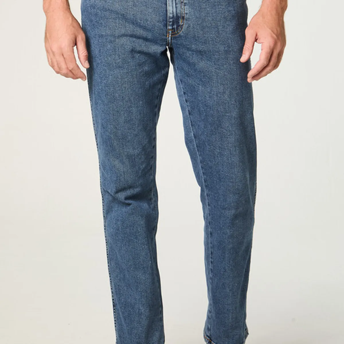 WRANGLER - Jeans Hombre Texas Straight Tiro Alto Azul