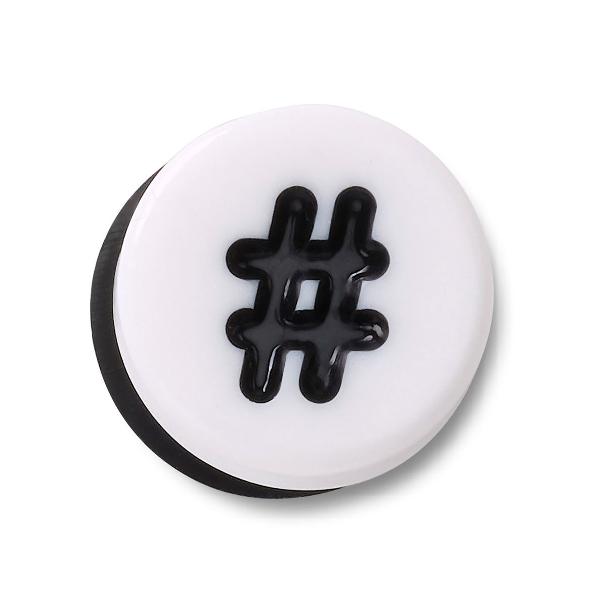 CROCS - Jibbitz Símbolo Hashtag Blanco CROCS