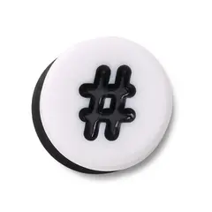 CROCS - Jibbitz Símbolo Hashtag Blanco