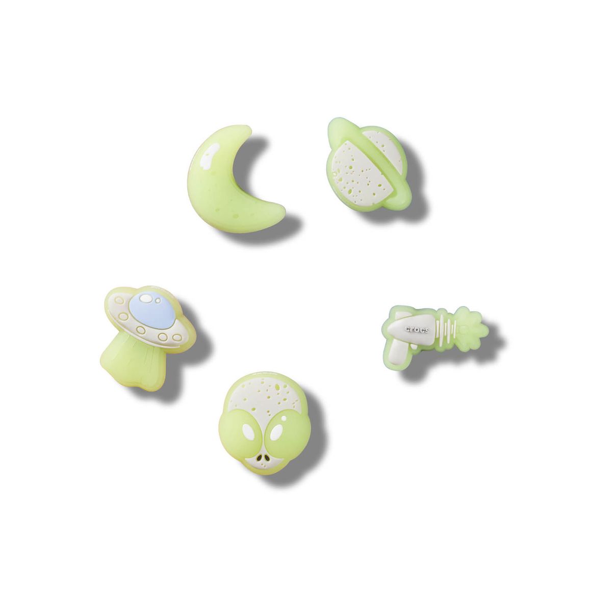 CROCS - Jibbitz Espacio Brilla en la Oscuridad Pack x5 CROCS