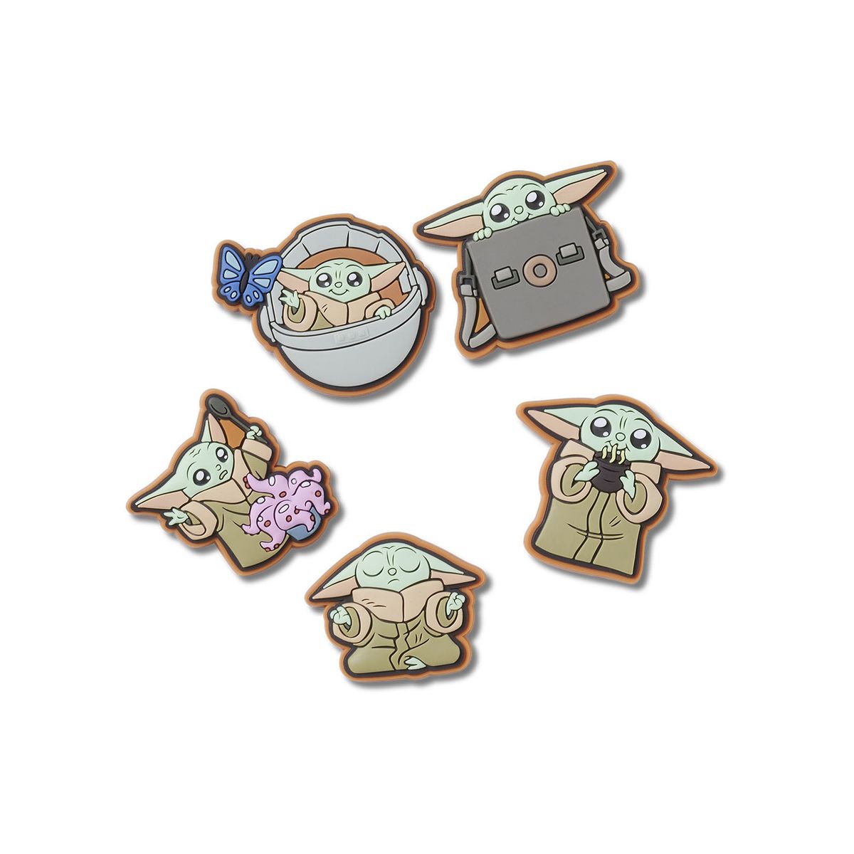 CROCS - Jibbitz Grogu Pack 5 Verde CROCS