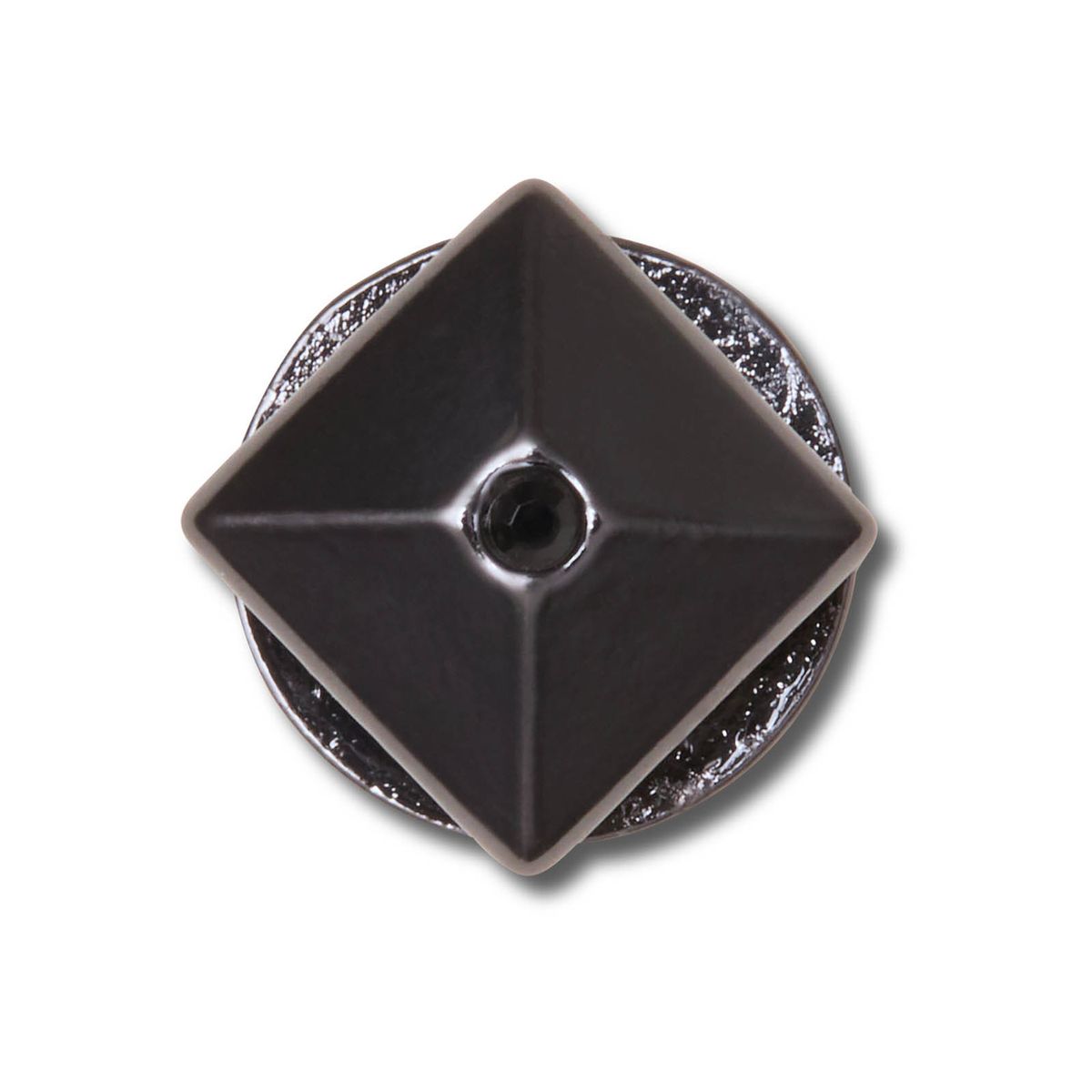 CROCS - Jibbitz Tacha Pirámide Plata Oscura Negro CROCS