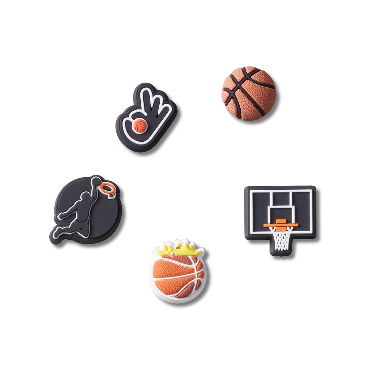 CROCS - Jibbitz Basquetból Pack 5 Negro CROCS