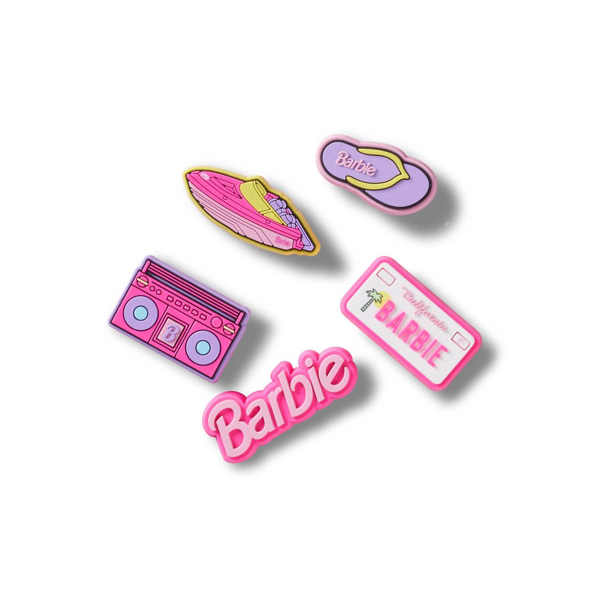 CROCS - Jibbitz Barbie Retro Pack 5 Rosado CROCS