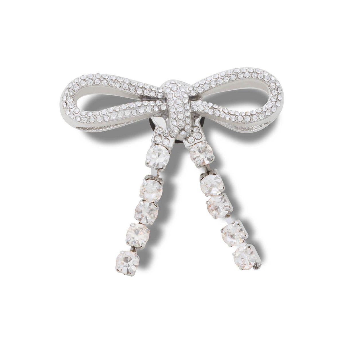 CROCS - Jibbitz Lazo con Gema Plateada Plateado CROCS