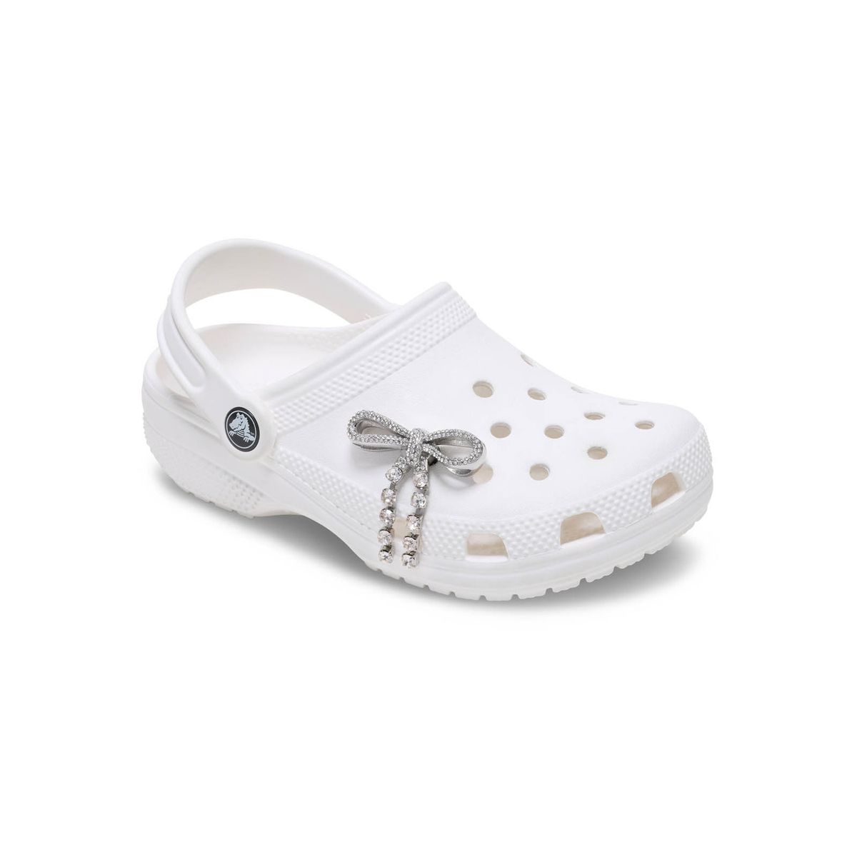 CROCS - Jibbitz Lazo con Gema Plateada Plateado CROCS
