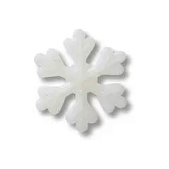 CROCS - Jibbitz Copo de Nieve Blanco Blanco