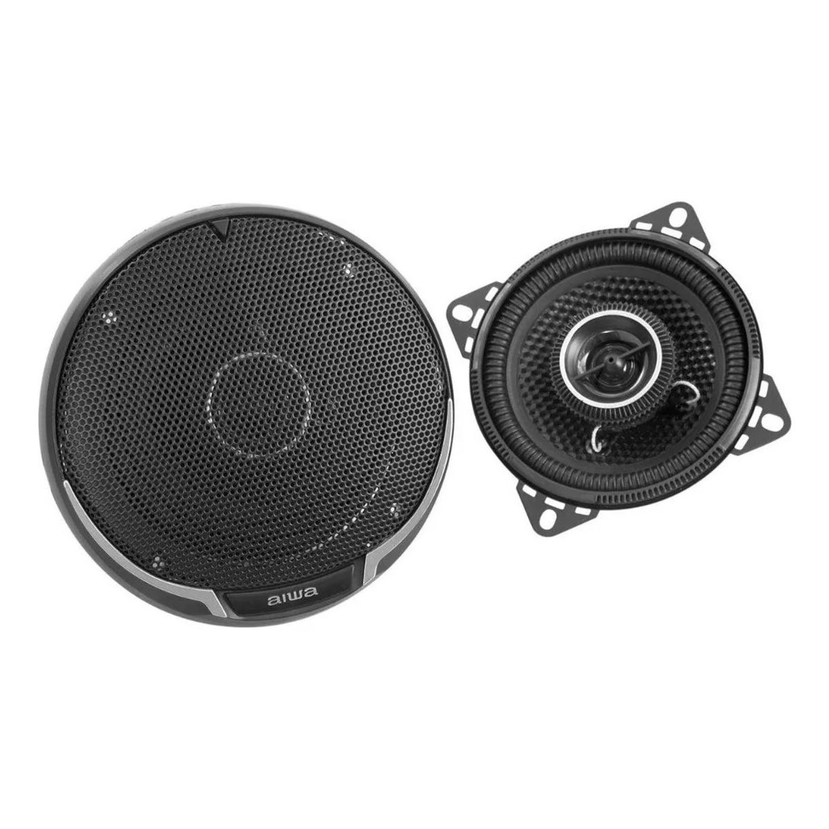 AIWA - Parlantes Auto Aiwa 2 Vías 100w 10cm Taw-1022 Color Negro Negro