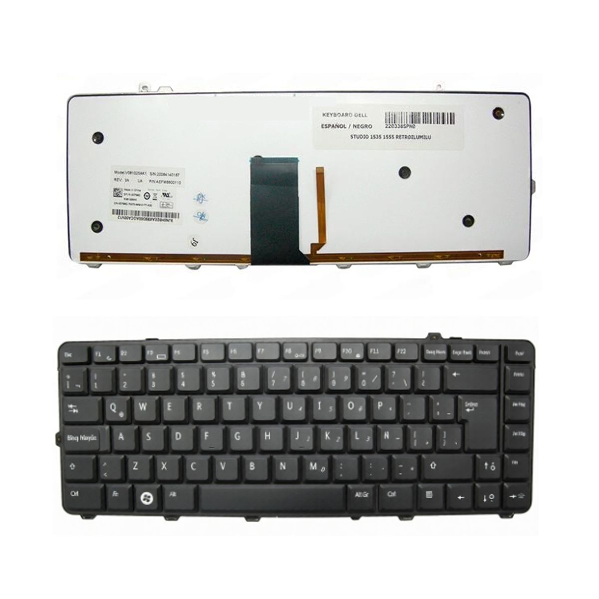 DELL - TECLADO DELL STUDIO 1535 1555 RETROILUMILU ESPAÑOL