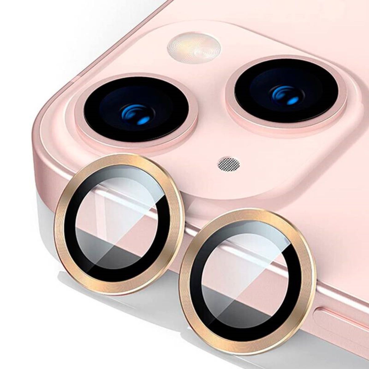 GENERICO - Protector De Lentes Para Cámara iPhone 15/ 15 Plus Dorado