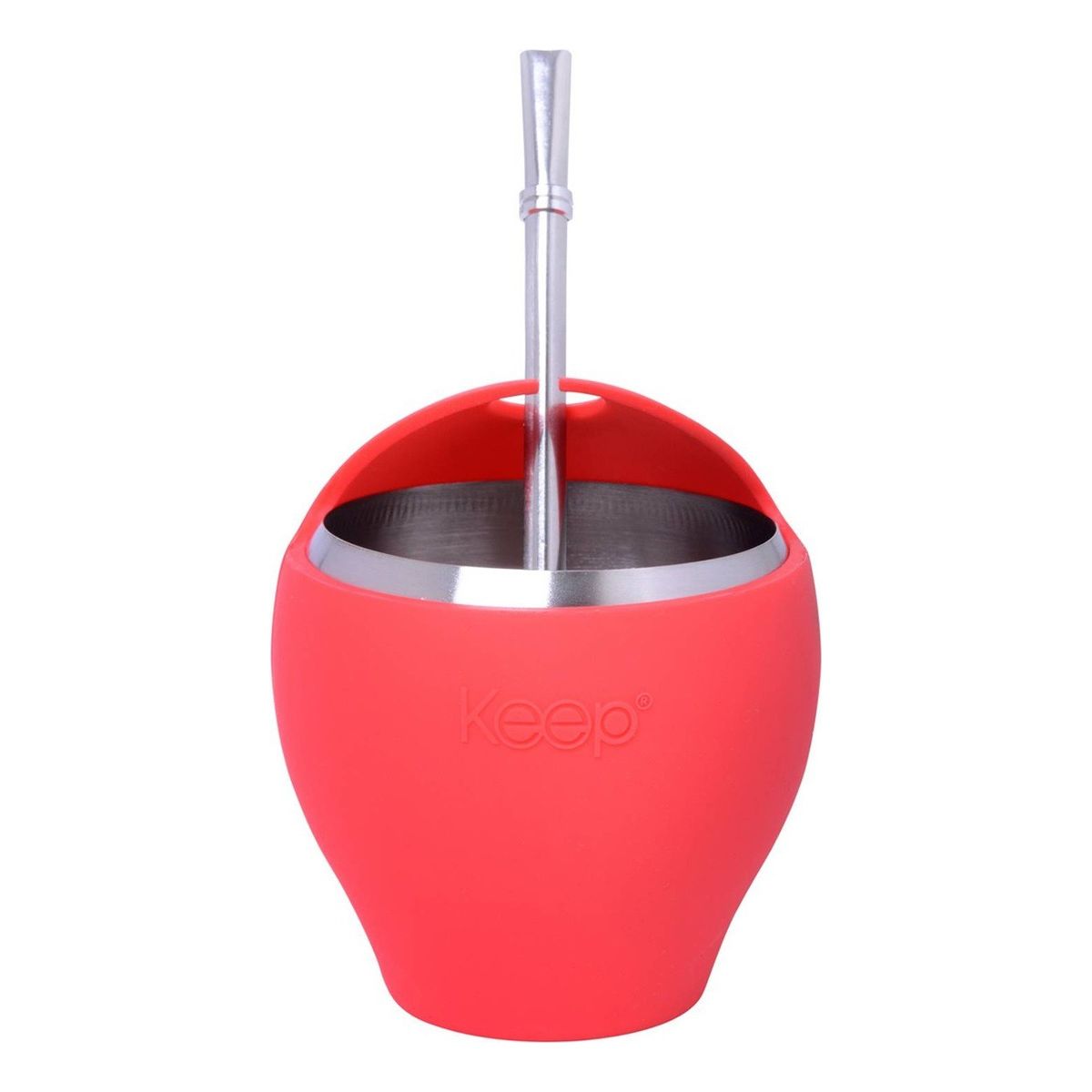 GENERICO - Mate Con Bombilla Keep Mate Acero Inoxidable Mate 230ml Mate