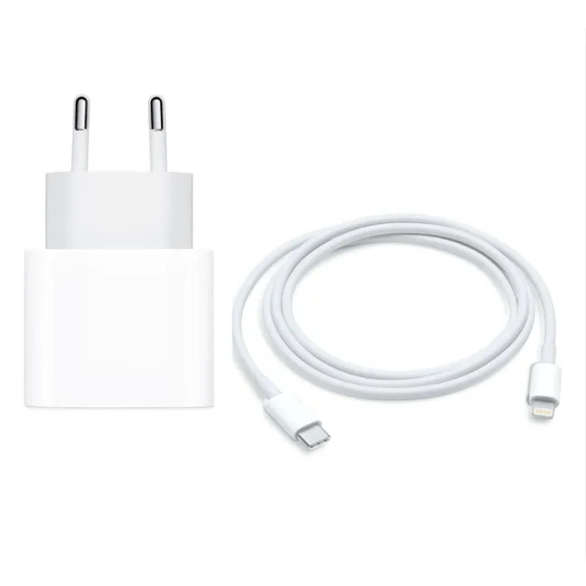 GENERICO - Cargador 20W USB-C + Cable Lightning para iPhone